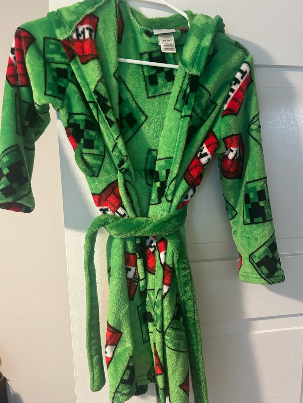 Minecraft Boys Fleece Robe